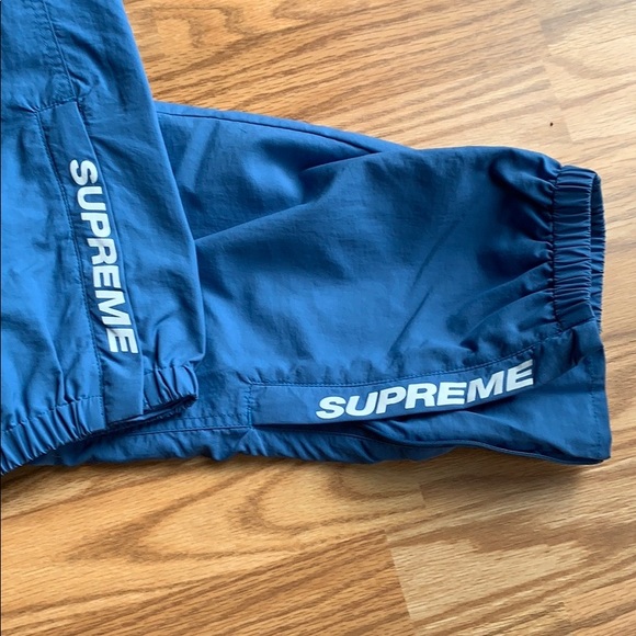Authentic Supreme Light Blue Warm Up Pant FW18 - Picture 4 of 8